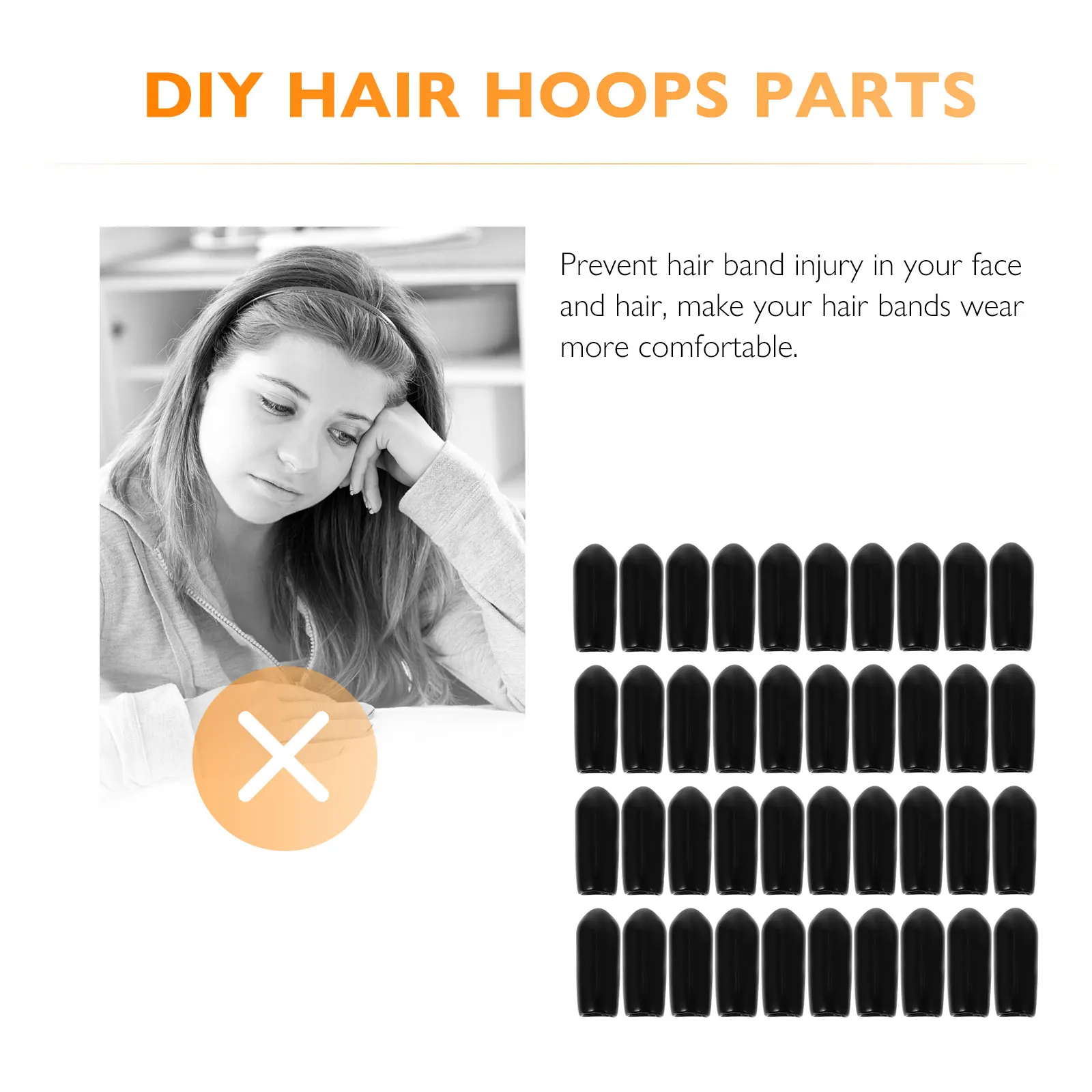 100pcs Accessories 4 5mm 7mm Rubber End Hair Hoops Diy Accessories Caps for DIY Headband Parts Comfortable Hair Band
100pcs Accessories 4 5mm 7mm Rubber End Hair Hoops Diy Accessories Caps for DIY Headband Parts Comfortable Hair Band