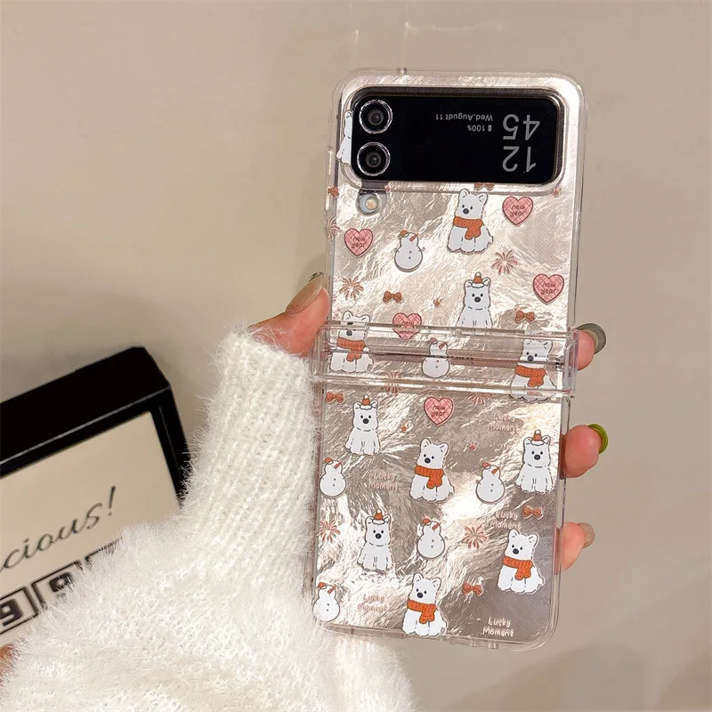 Christmas Hat White Dog Phone Case for Samsung Galaxy Z Flip 6 5 4 3 Protective Back Cover for ZFlip4 ZFlip5 ZFlip6 Case Shell
Christmas Hat White Dog Phone Case for Samsung Galaxy Z Flip 6 5 4 3 Protective Back Cover for ZFlip4 ZFlip5 ZFlip6 Case Shell