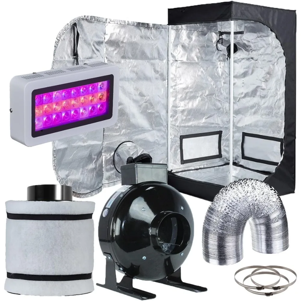 24"x24"x48" Grow Tent Kit,LED 300W Grow Light & Fan Filter Ventilation Kit Hydroponics Indoor Growing System,Grow Tent
24"x24"x48" Grow Tent Kit,LED 300W Grow Light & Fan Filter Ventilation Kit Hydroponics Indoor Growing System,Grow Tent