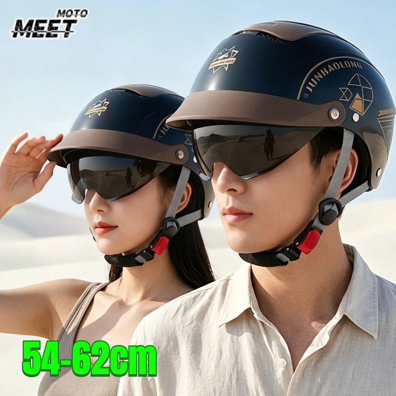 Motorcycle Retro Helmet Summer Breathable Electric Jet Scooter Half Helmets Men Women Motorbike Open Face Helmets Safety Helmets
Motorcycle Retro Helmet Summer Breathable Electric Jet Scooter Half Helmets Men Women Motorbike Open Face Helmets Safety Helmets