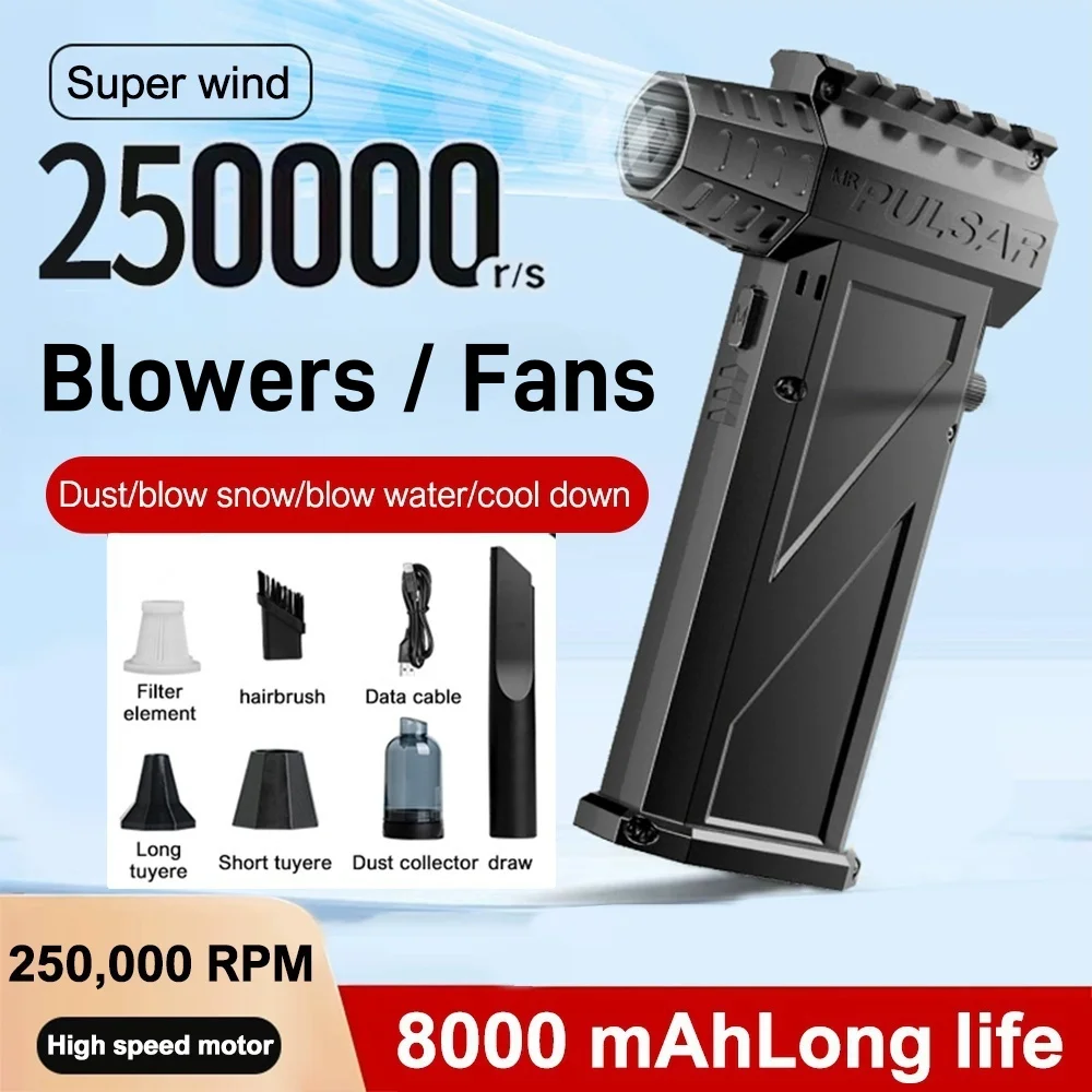 X3Pro 250000RPM Turbo Jet Blower Powerful Air Blower Brushless Motor Turbo Fan Wind Speed 52m/s 8000mAh Souffleur Air Puissant
X3Pro 250000RPM Turbo Jet Blower Powerful Air Blower Brushless Motor Turbo Fan Wind Speed 52m/s 8000mAh Souffleur Air Puissant