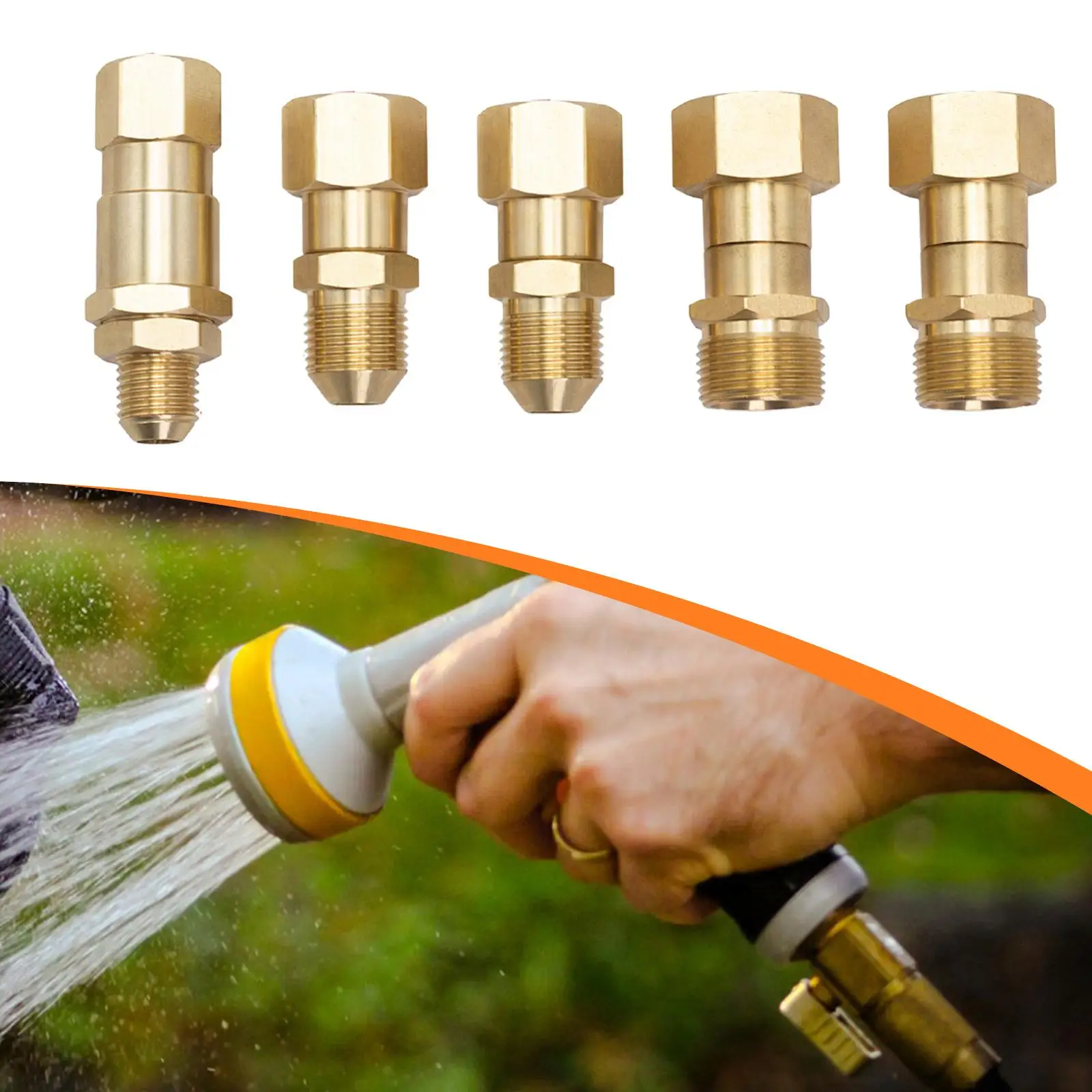 Brass Connector Pressure Washer Fitting Quick Connect Swivel Adapter Anti Twist for Cordless Car Wash
Brass Connector Pressure Washer Fitting Quick Connect Swivel Adapter Anti Twist for Cordless Car Wash