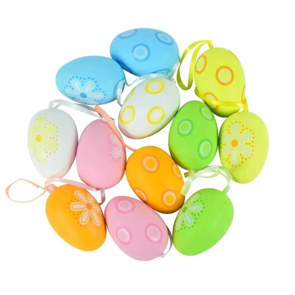 12Pcs/Set Cartoon Easter Hand Painted Egg Easter Egg Hand Painted Artificial Egg Pendant Vibrant Color Artificial
12Pcs/Set Cartoon Easter Hand Painted Egg Easter Egg Hand Painted Artificial Egg Pendant Vibrant Color Artificial