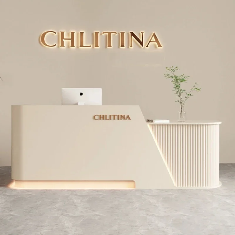 Luxury Furniture Office Beauty Salon Reception Desk Counter Table Reception Aesthetic Spa Receptionist Front Desk Modern Storage
Luxury Furniture Office Beauty Salon Reception Desk Counter Table Reception Aesthetic Spa Receptionist Front Desk Modern Storage