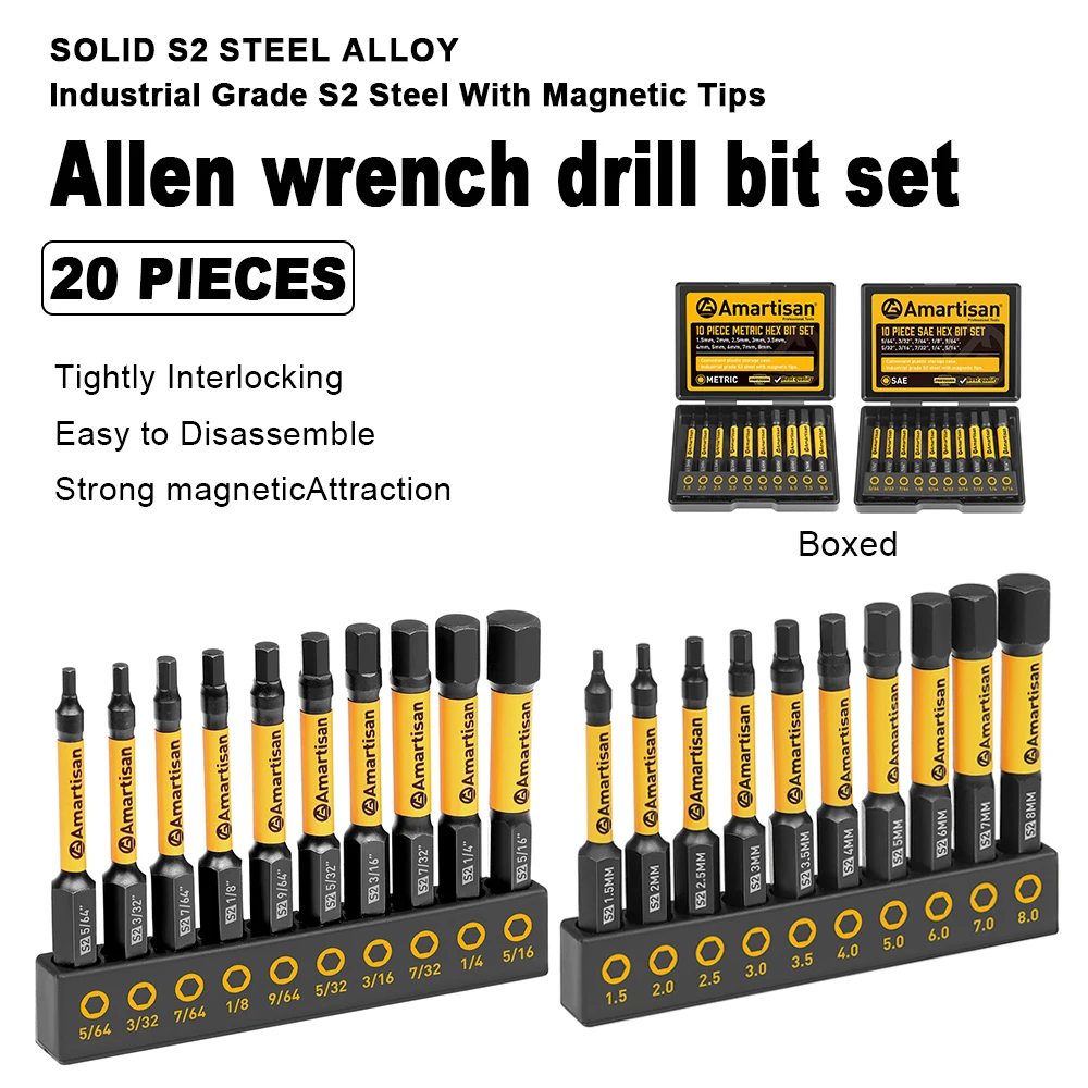 High-Strength Magnetic Hex Bits Electric Drill Screwdriver Bits Pneumatic Bit Sockets Wrench Drill Bits 20-Piece Set
High-Strength Magnetic Hex Bits Electric Drill Screwdriver Bits Pneumatic Bit Sockets Wrench Drill Bits 20-Piece Set