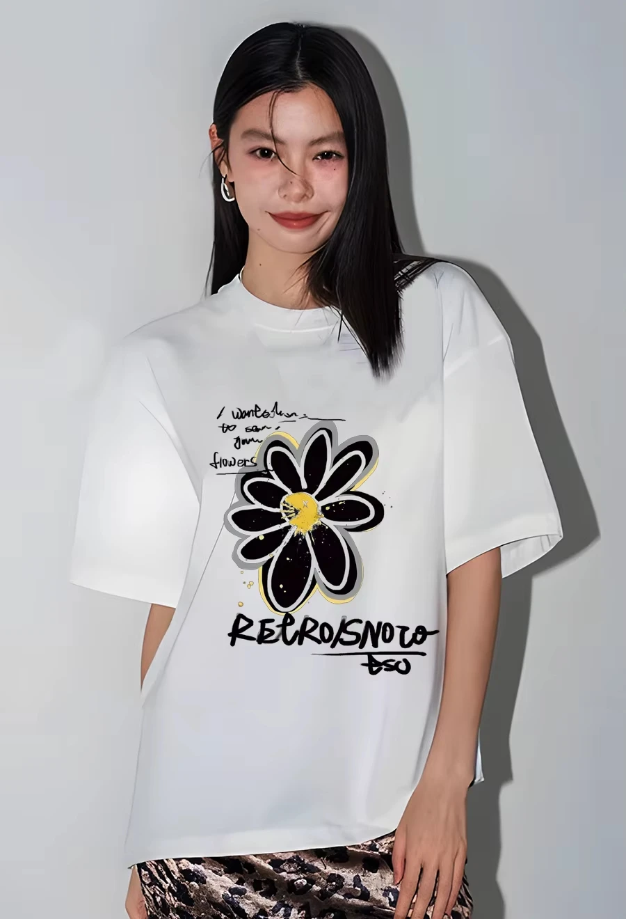 2025 Korean and Japanese Harajuku plus size street flower print pattern T-shirt men's and women's short sleeved Y2K top T-shirt
2025 Korean and Japanese Harajuku plus size street flower print pattern T-shirt men's and women's short sleeved Y2K top T-shirt