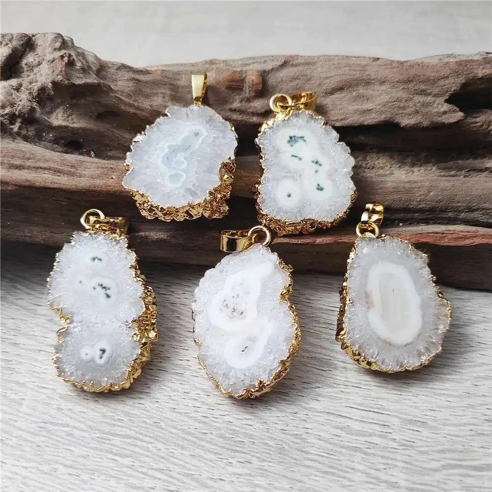 FUWO Wholesale 5Pcs Natural Stalactite Flower Pendant,Golden Plated Irregular White Crystal Accessories For Jewelry Making PD262
FUWO Wholesale 5Pcs Natural Stalactite Flower Pendant,Golden Plated Irregular White Crystal Accessories For Jewelry Making PD262