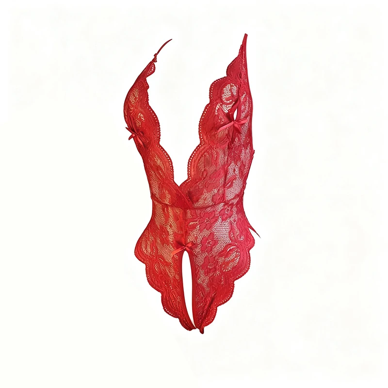 Sexy Red Crotchless Lingerie Women Lace Hollow Bra Set Transparent Erotic Costumes Deep V Open Bra Woman Sexy Underwear Set
Sexy Red Crotchless Lingerie Women Lace Hollow Bra Set Transparent Erotic Costumes Deep V Open Bra Woman Sexy Underwear Set