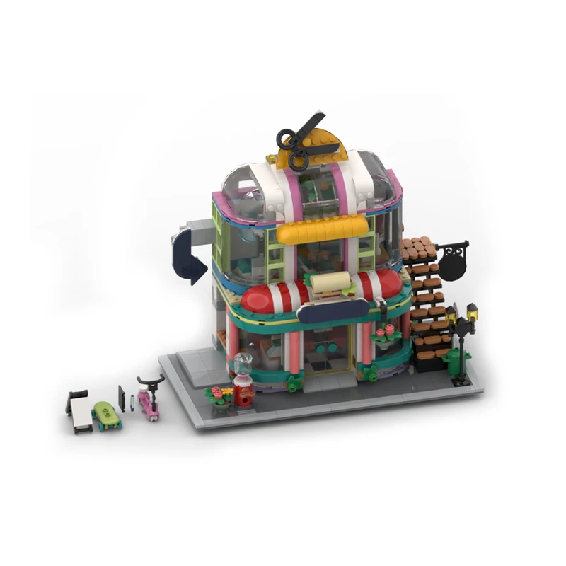 802pcs MOC Diner Hair Salon Modular Streetscape Model Building Blocks Construction Toy Christmas Gifts DIY Creative Idea Brick
802pcs MOC Diner Hair Salon Modular Streetscape Model Building Blocks Construction Toy Christmas Gifts DIY Creative Idea Brick