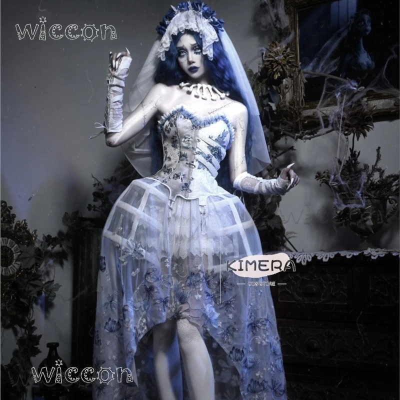 Original Movie Doujin Gothic Ribbon Corset Dress Corpse Halloween Bride Inspired Ribbon Corset Bustier Gown Fancy Costumes Dress
Original Movie Doujin Gothic Ribbon Corset Dress Corpse Halloween Bride Inspired Ribbon Corset Bustier Gown Fancy Costumes Dress