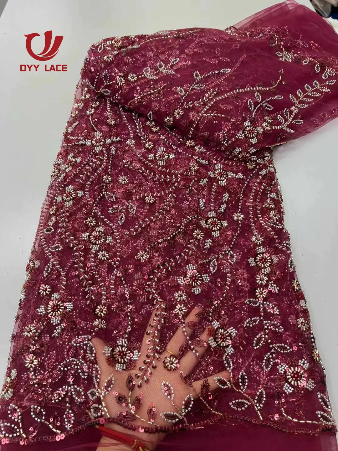 5 Yards African Sequins Lace Fabric 2025 High Quality French Nigerian Groom Lace Fabric For Sewing Dress Wedding Party
5 Yards African Sequins Lace Fabric 2025 High Quality French Nigerian Groom Lace Fabric For Sewing Dress Wedding Party