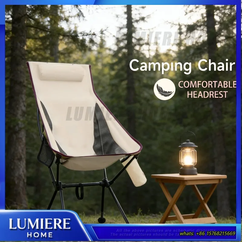 High Back Folding Camping Chair with Headrest Heavy Duty Aluminum Alloy Frame 330 Lbs Capacity Lightweight Portable for
High Back Folding Camping Chair with Headrest Heavy Duty Aluminum Alloy Frame 330 Lbs Capacity Lightweight Portable for