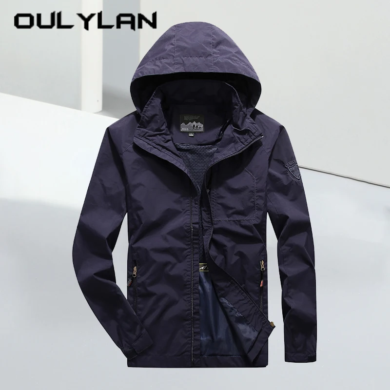 Oulylan Men Pure Color Hooded Jacket Casual Breathable Zipper Coat Autumn Outdoor Sports Loose Windbreaker Large Size M-5XL
Oulylan Men Pure Color Hooded Jacket Casual Breathable Zipper Coat Autumn Outdoor Sports Loose Windbreaker Large Size M-5XL