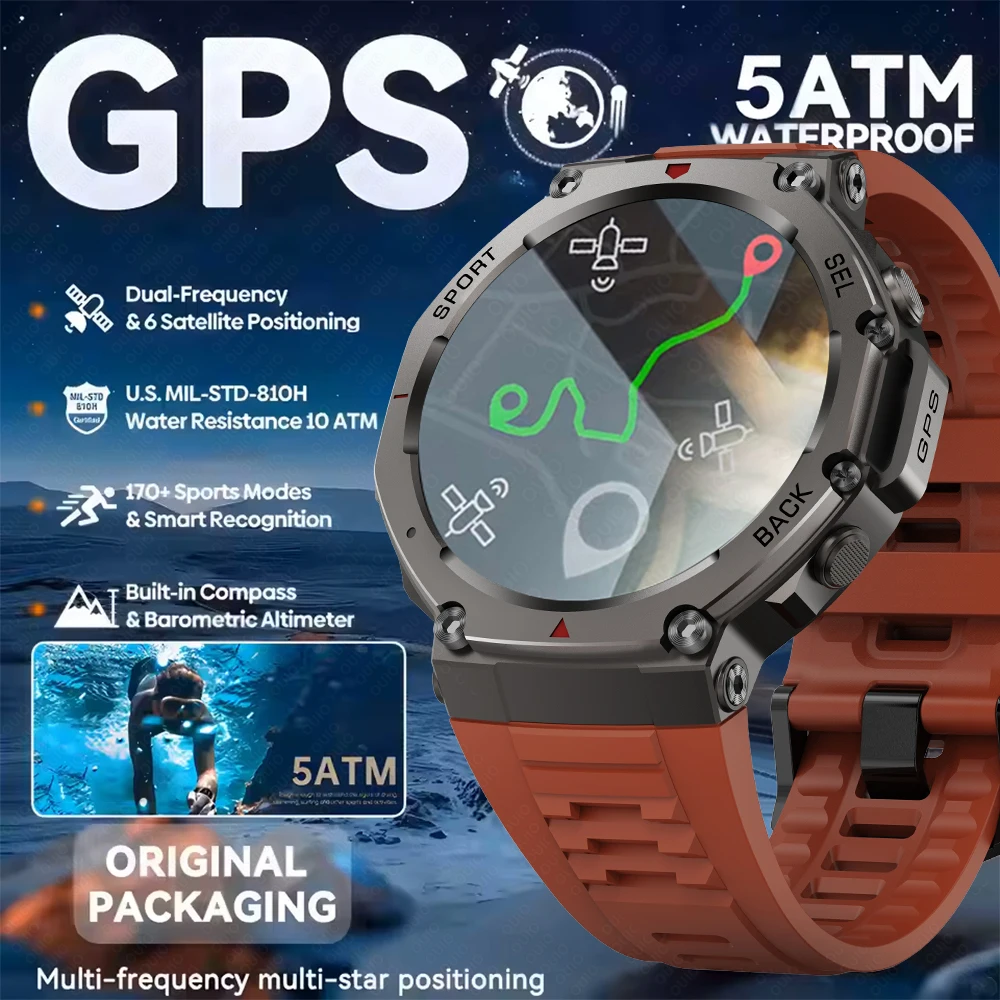 T-Rex 3 GPS Смарт-часы 10 АТМ IP69K Водонепроницаемые Встроенный двухдиапазонный GNSS Компас Военный Спорт Bluetooth Вызов Мужские умные часы 2025
T-Rex 3 GPS Смарт-часы 10 АТМ IP69K Водонепроницаемые Встроенный двухдиапазонный GNSS Компас Военный Спорт Bluetooth Вызов Мужские умные часы 2025