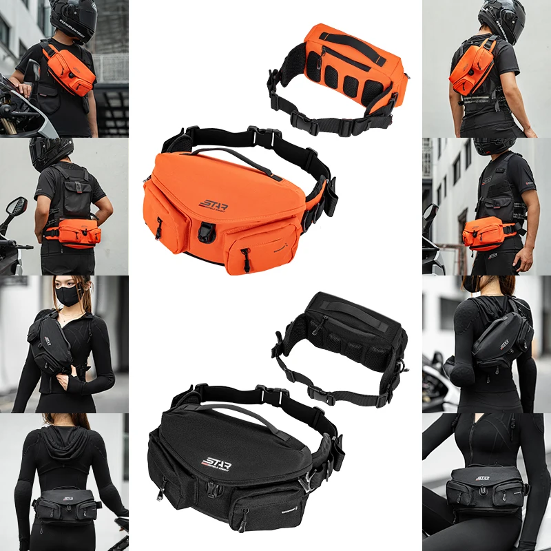 Multifunctional Motorcycle Cycling Bag Waist Pack Front Chest Package Outdoor Riding Gears Package With Waterproof Rain Cover
Multifunctional Motorcycle Cycling Bag Waist Pack Front Chest Package Outdoor Riding Gears Package With Waterproof Rain Cover
