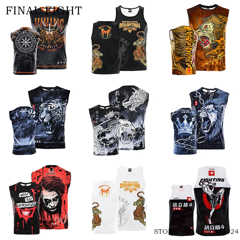 Muay Thai Singlet Men Women Tiger Boxing Training Vest Sparring Martial Arts MMA T Shirt Sleeveless Gym Sports Workout Rashguard
Muay Thai Singlet Men Women Tiger Boxing Training Vest Sparring Martial Arts MMA T Shirt Sleeveless Gym Sports Workout Rashguard