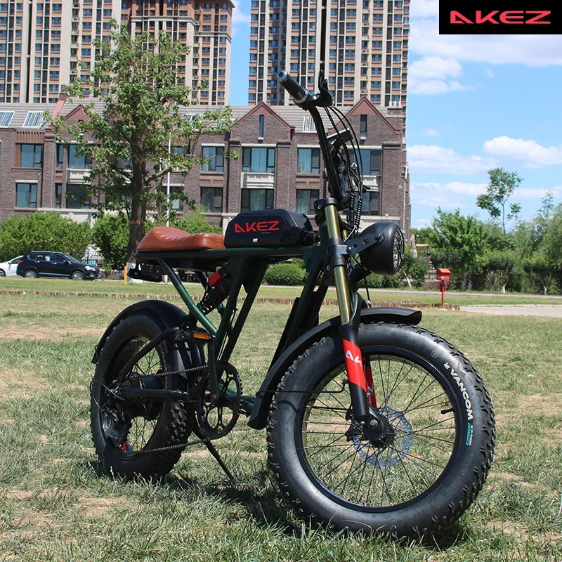 US Stock AKEZ Retro 20 Inch Electric Bike 48V 750W Motor 13Ah Battery Fat Tire Snow Off-Road Adult E-Bike for Commuting
US Stock AKEZ Retro 20 Inch Electric Bike 48V 750W Motor 13Ah Battery Fat Tire Snow Off-Road Adult E-Bike for Commuting