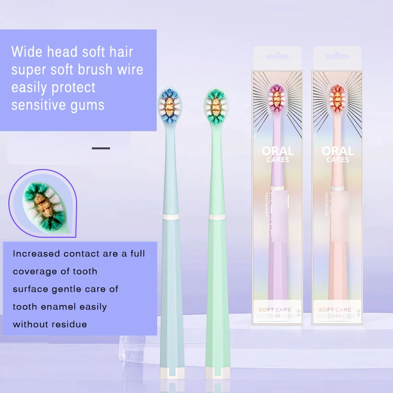 Adult wide head soft bristled toothbrush, advanced nano mild gum protection manual toothbrush, high quality tooth cleaning, dail
Adult wide head soft bristled toothbrush, advanced nano mild gum protection manual toothbrush, high quality tooth cleaning, dail