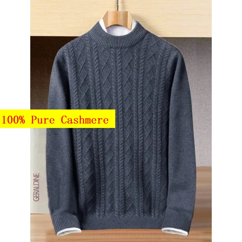 New Arrival Fashion100% Pure Cashmere Men's High-end Autumn Winter Thick Knitted Sweater Plus Size S M L XL 2XL 3XL 4XL 5XL 6XL
New Arrival Fashion100% Pure Cashmere Men's High-end Autumn Winter Thick Knitted Sweater Plus Size S M L XL 2XL 3XL 4XL 5XL 6XL