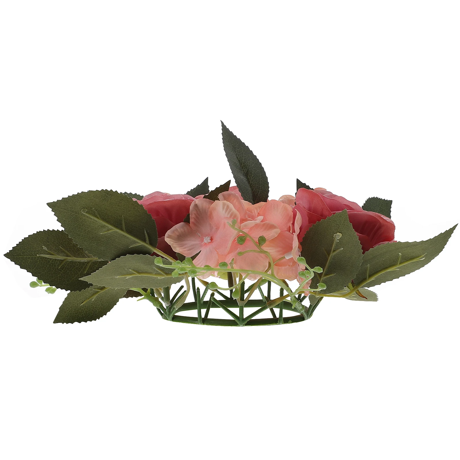 Home Decor Simulated Rose Holder Table Wreath Conical Wedding Artificial Floral Flower Decoration for Candles
Home Decor Simulated Rose Holder Table Wreath Conical Wedding Artificial Floral Flower Decoration for Candles