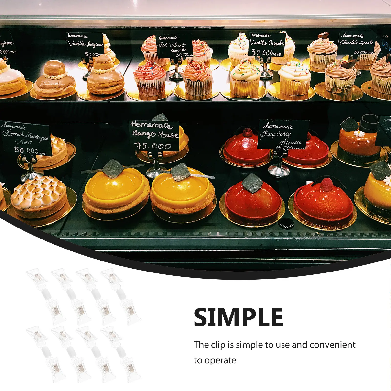 Набор из 8 универсальных прозрачных зажимов для ценников, фотографий и напоминаний, надежно фиксирующие товары на полках супермаркетов
Набор из 8 универсальных прозрачных зажимов для ценников, фотографий и напоминаний, надежно фиксирующие товары на полках супермаркетов