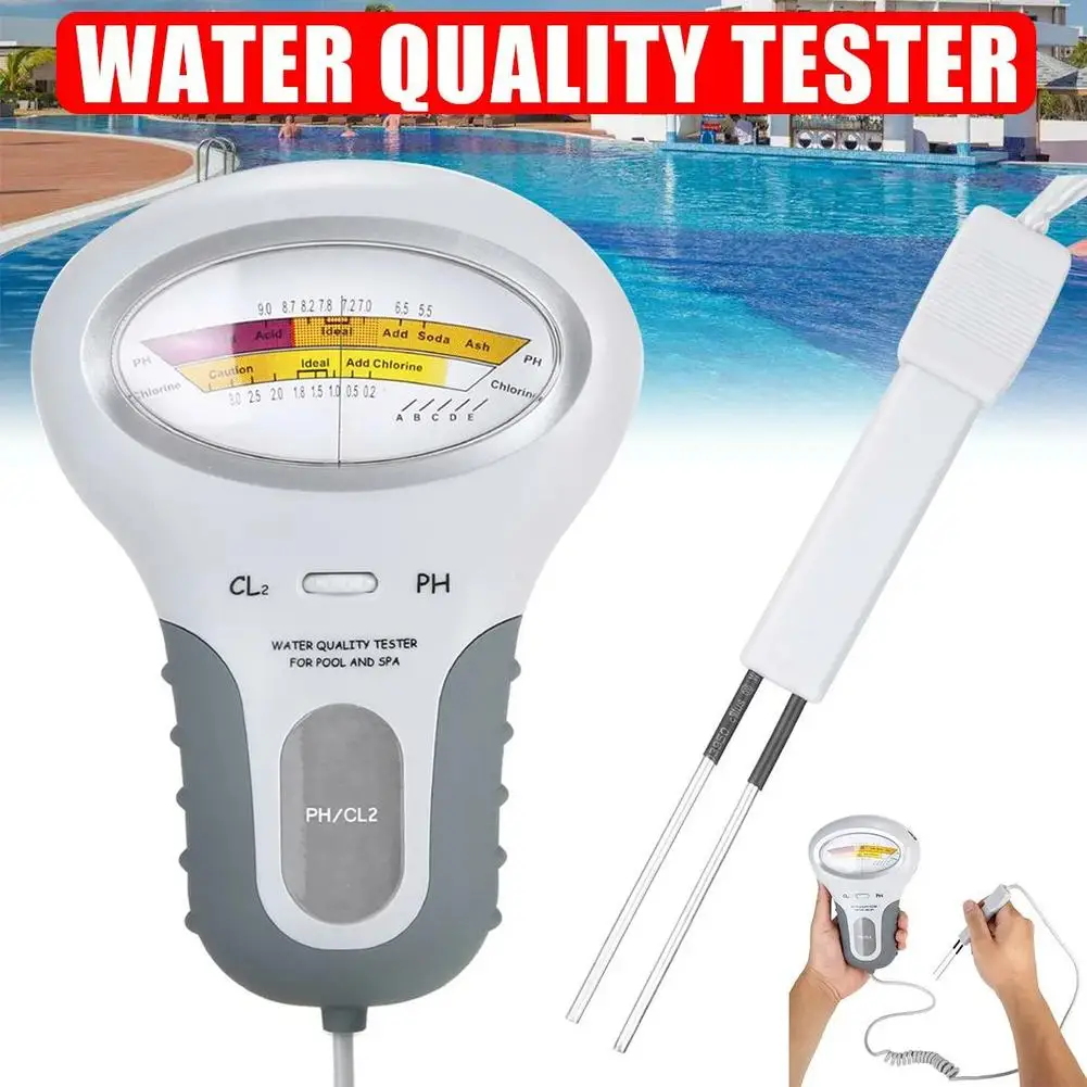 Residual Chlorine Tester Portable 2 in 1 PH Chlorine Meter Chlorine Water Quality Testing Device For Pool Aquarium
Residual Chlorine Tester Portable 2 in 1 PH Chlorine Meter Chlorine Water Quality Testing Device For Pool Aquarium 