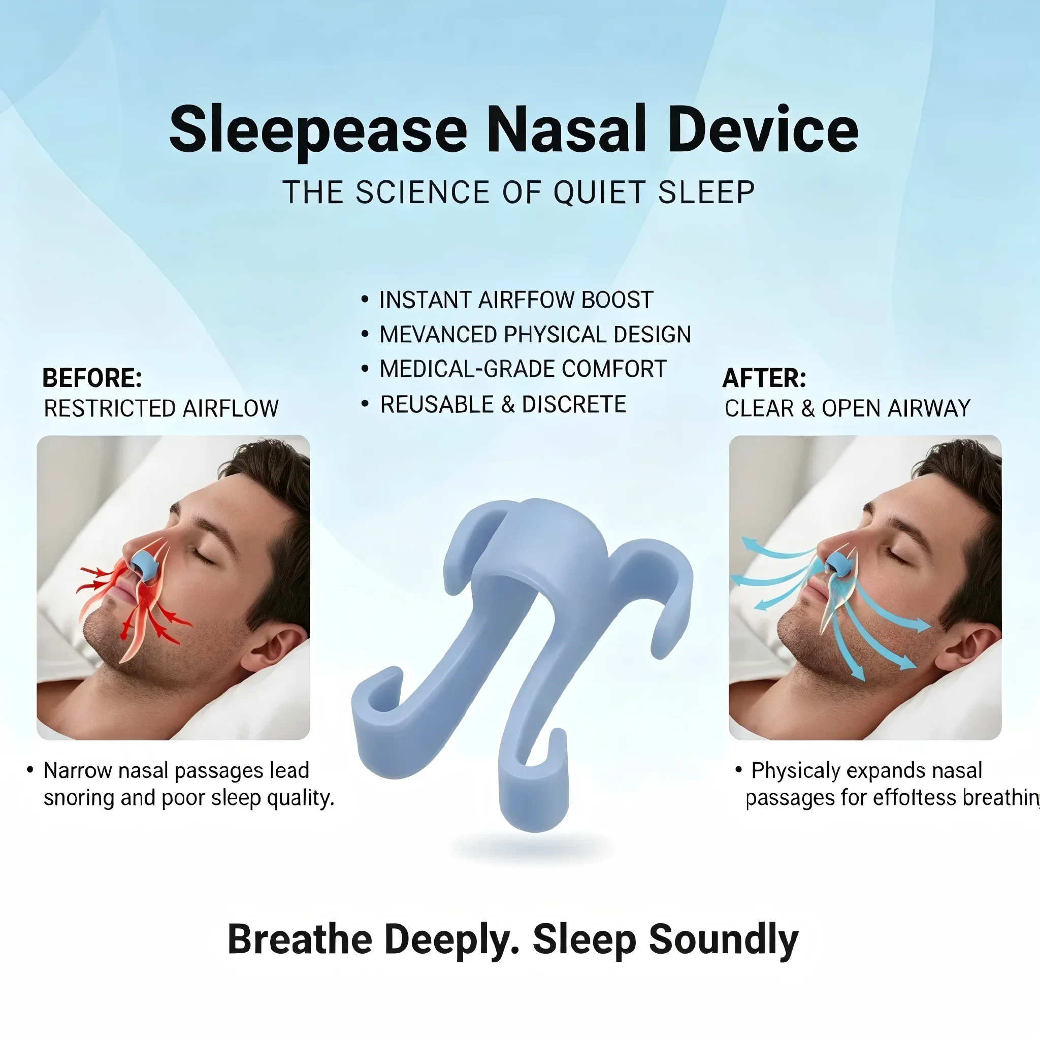 4/8Pcs Reusable Snoring Device Enjoy A Peaceful Night Sleep Anti Snoring Breathe Easy Sleep Aid Nose Clip Nasal Dilators Device
4/8Pcs Reusable Snoring Device Enjoy A Peaceful Night Sleep Anti Snoring Breathe Easy Sleep Aid Nose Clip Nasal Dilators Device