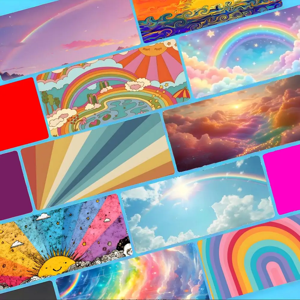 Bright Rainbow Suns Sceneries Mouse Pad Non-Slip Large Desk Mat Thick Stitched Edge Gaming Mousepad
Bright Rainbow Suns Sceneries Mouse Pad Non-Slip Large Desk Mat Thick Stitched Edge Gaming Mousepad