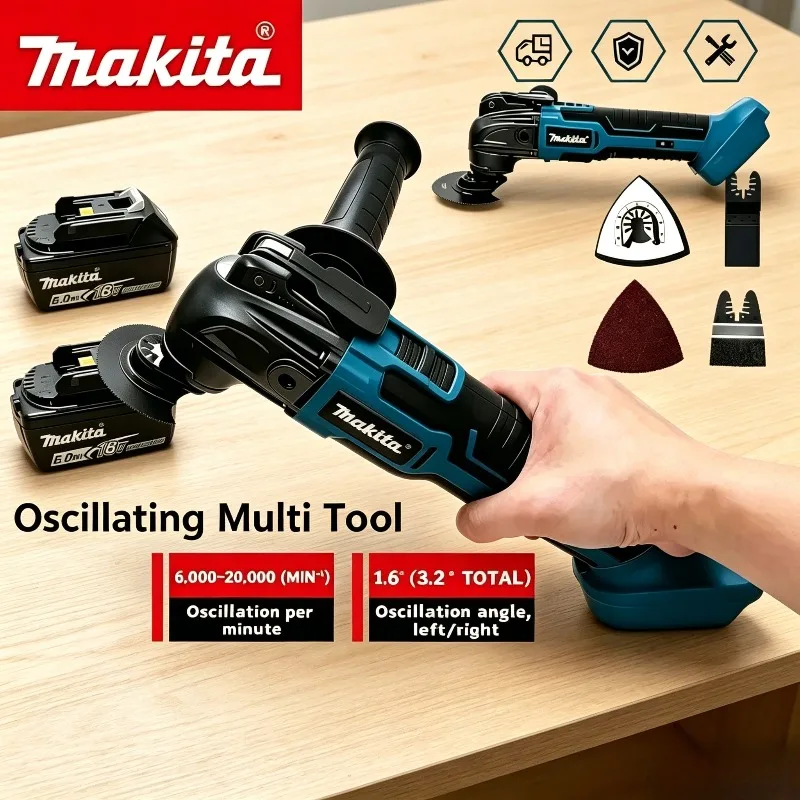 Makita 18V Brushless Cordless Multi-Functional Trimmer Quick Release Oscillating, Quick-Change Compatible Electric Power Tool
Makita 18V Brushless Cordless Multi-Functional Trimmer Quick Release Oscillating, Quick-Change Compatible Electric Power Tool