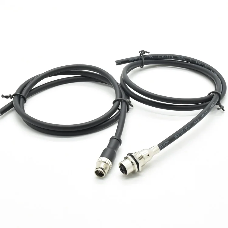 M12 X-type 8-core male and female connector M12 X-code with ultra Category 6 cable CTA6a true gigabit transmission EL Products
M12 X-type 8-core male and female connector M12 X-code with ultra Category 6 cable CTA6a true gigabit transmission EL Products