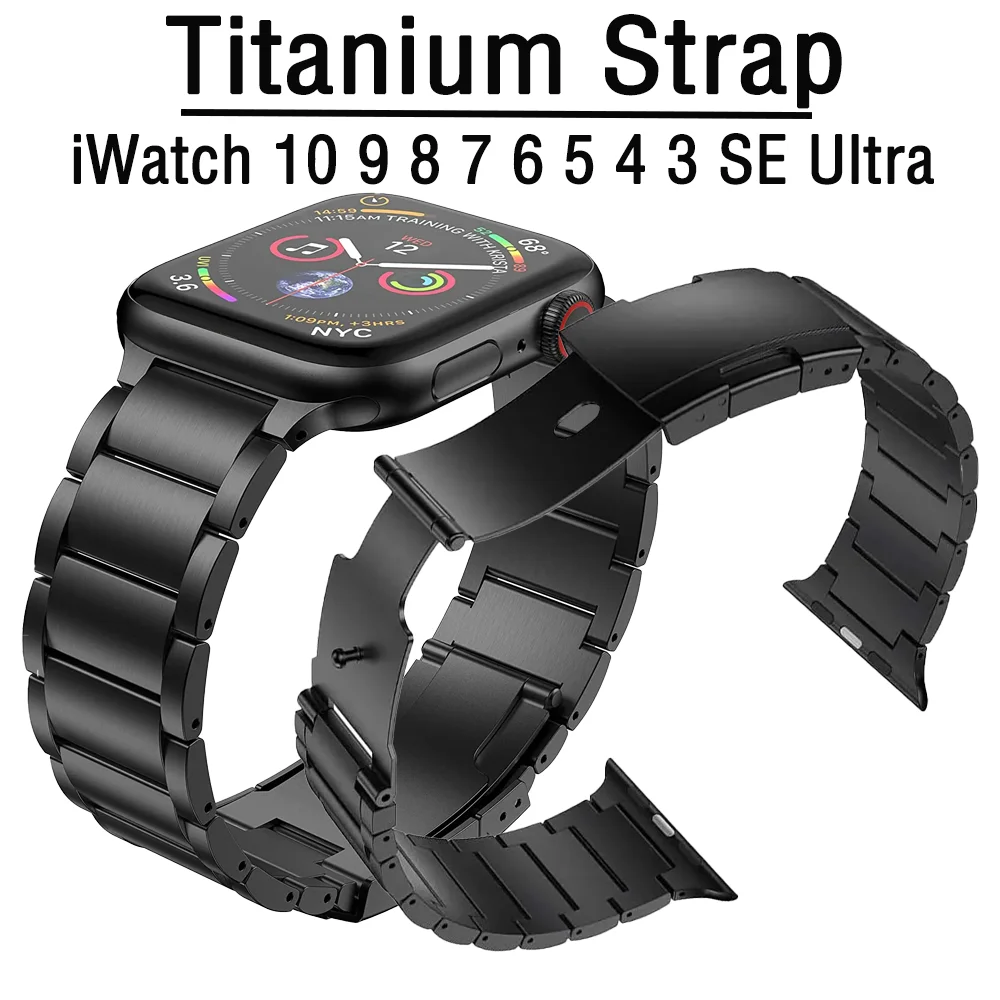 Titanium Strap for Apple Watch Band 49mm 45mm 41mm 44mm 42mm 46mm 40mm Light bracelet belt iWatch Ultra 10 9 8 7 6 5 4 3 SE band
Titanium Strap for Apple Watch Band 49mm 45mm 41mm 44mm 42mm 46mm 40mm Light bracelet belt iWatch Ultra 10 9 8 7 6 5 4 3 SE band