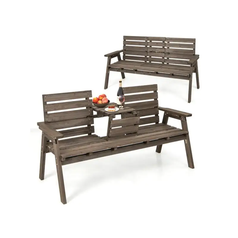 Wooden Bench with Foldable Middle Table - Multi-functional Outdoor Seating Solution for Gardens, Patios, and Balconies, Perfect
Wooden Bench with Foldable Middle Table - Multi-functional Outdoor Seating Solution for Gardens, Patios, and Balconies, Perfect