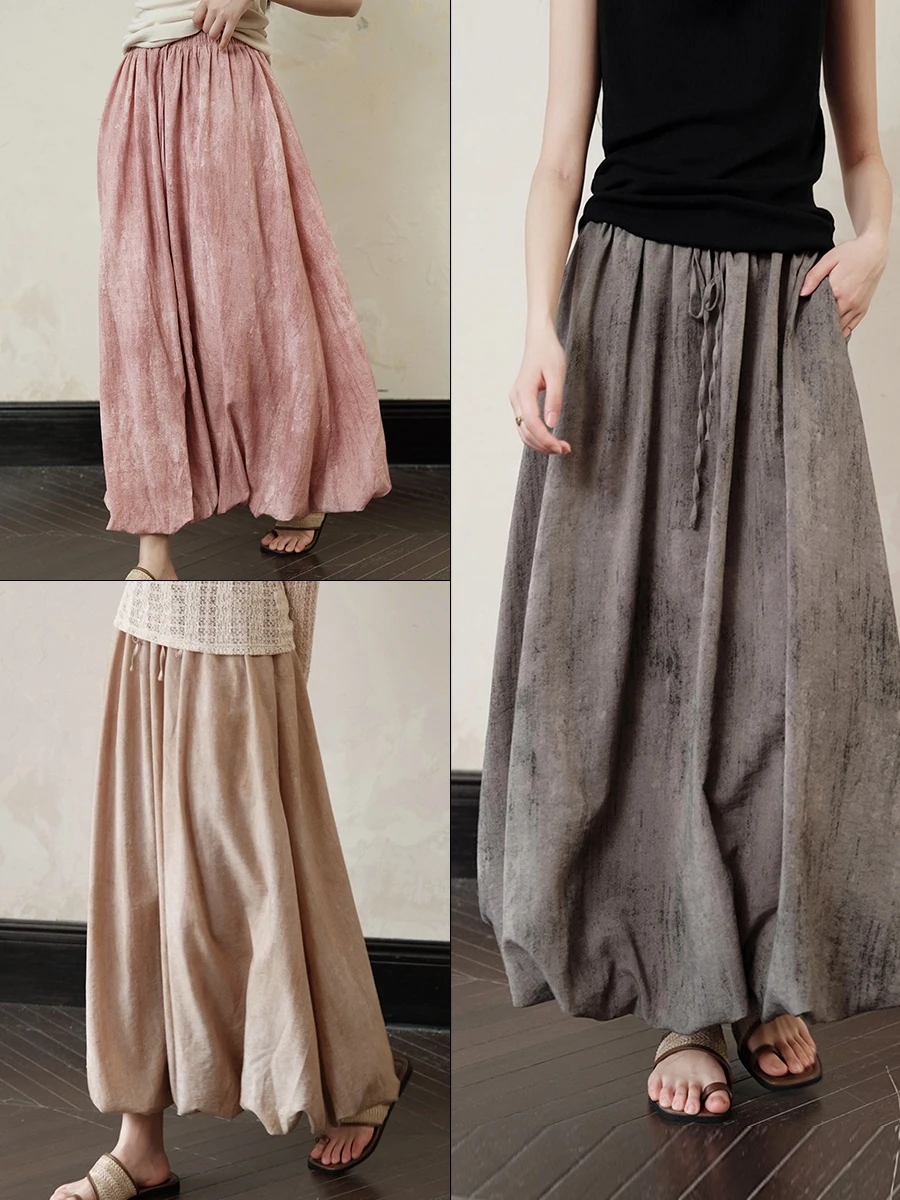 Новая осенняя женская юбка-тюльпан в китайском стиле с высокой талией, длинная, повседневная, из полиэстера, А-силуэт
Новая осенняя женская юбка-тюльпан в китайском стиле с высокой талией, длинная, повседневная, из полиэстера, А-силуэт