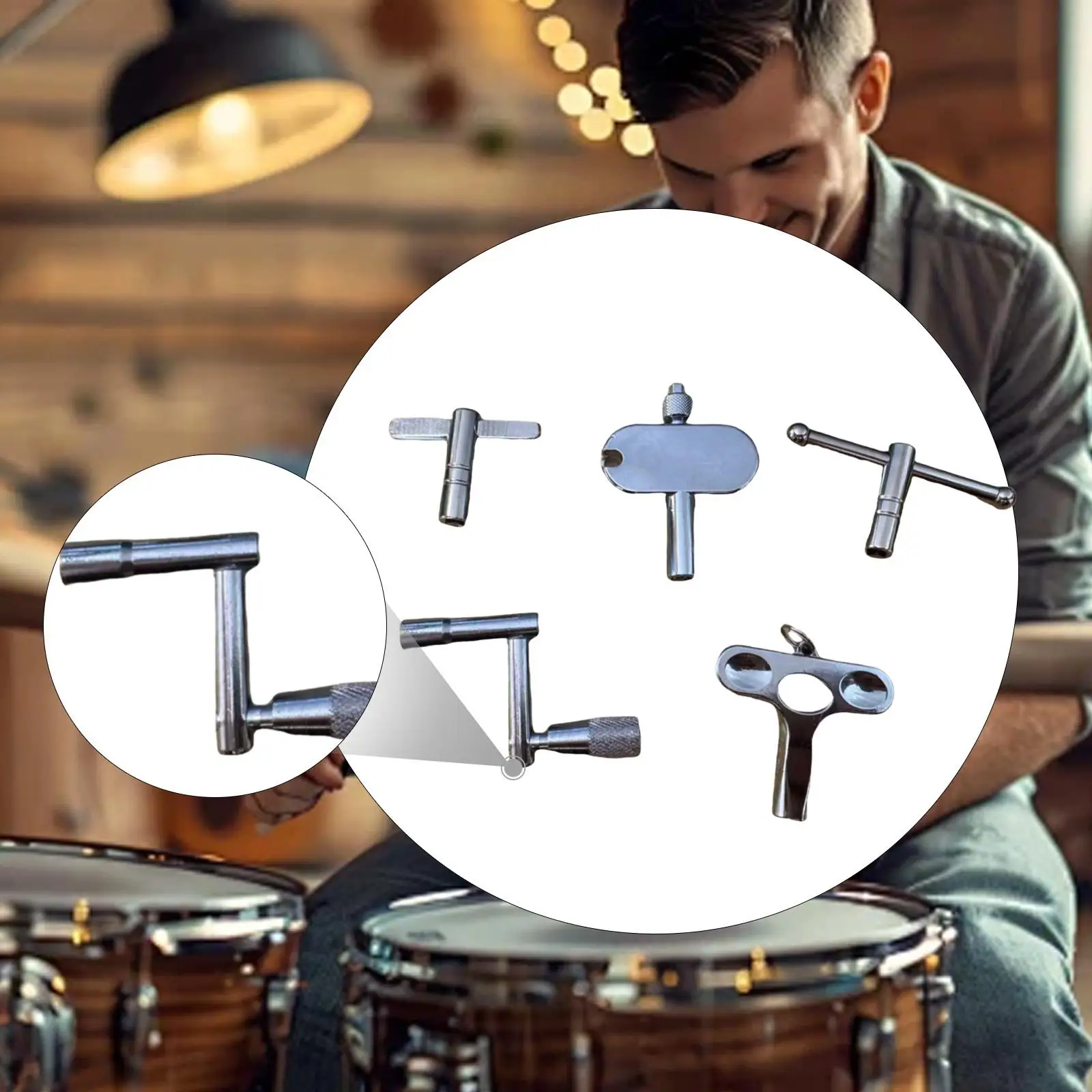 5x Drum Key Percussion Hardware Tool Universal for Snares Ergonomic Tuning Key for Repair Pocket Practice Playing Backpack
5x Drum Key Percussion Hardware Tool Universal for Snares Ergonomic Tuning Key for Repair Pocket Practice Playing Backpack