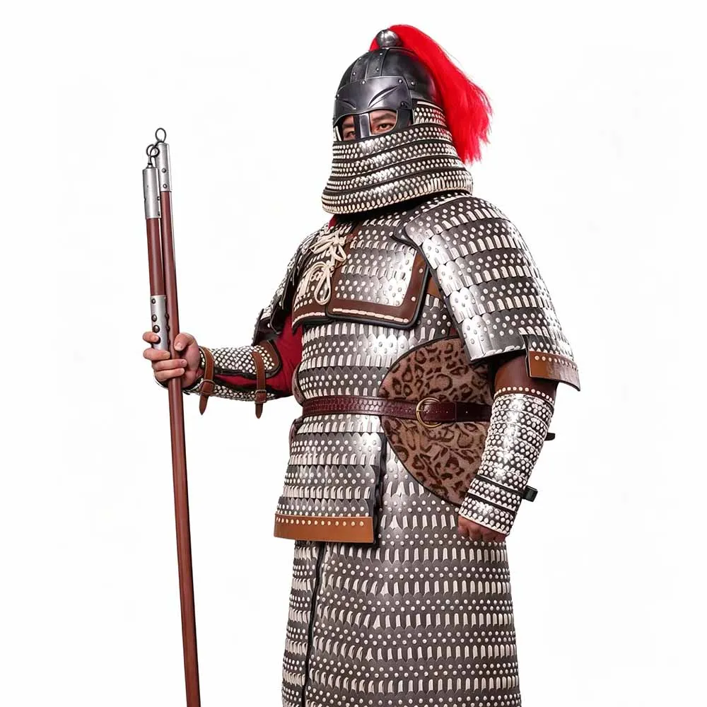 20KG Real Steel Chinese Song Dynasty Scale Armor Set with Helmet Male Full Body Ancient Warrior Armor for Cosplay For Men
20KG Real Steel Chinese Song Dynasty Scale Armor Set with Helmet Male Full Body Ancient Warrior Armor for Cosplay For Men