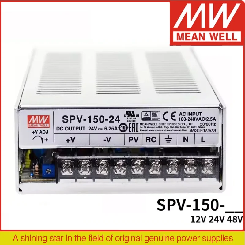 meanwell power supply SPV-150 SPV-150-12 | 12V SPV-150-24 | 24V SPV-150-48 | 48V Adjustable voltage switching power supply
meanwell power supply SPV-150 SPV-150-12 | 12V SPV-150-24 | 24V SPV-150-48 | 48V Adjustable voltage switching power supply