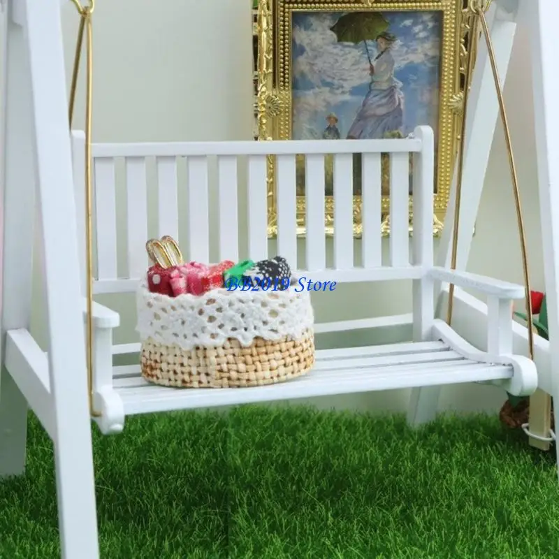 Q0KB Natural Miniature Swing Chair for Doll House Decoration Kids RolePlay Game
Q0KB Natural Miniature Swing Chair for Doll House Decoration Kids RolePlay Game