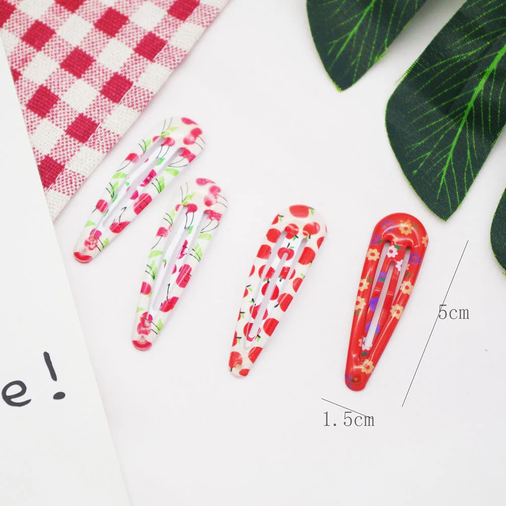 12pcs Cherry Printed Hair Clips High Quality Kids Barrette Water Drop Shape Hair Accessories for Parties Daily Life
12pcs Cherry Printed Hair Clips High Quality Kids Barrette Water Drop Shape Hair Accessories for Parties Daily Life