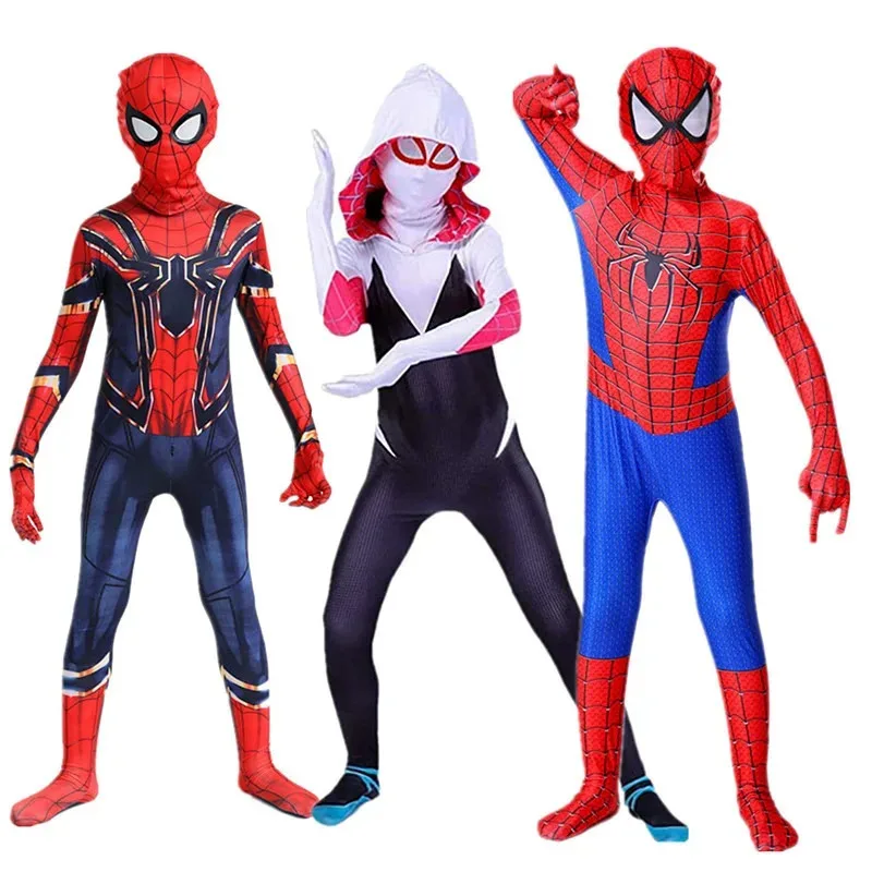 MINISO Spiderman Boys Costume Superhero Jumpsuit Miles Morales Gwen Cosplay Zentai Bodysuit Halloween Carnival Outfits For Boys
MINISO Spiderman Boys Costume Superhero Jumpsuit Miles Morales Gwen Cosplay Zentai Bodysuit Halloween Carnival Outfits For Boys