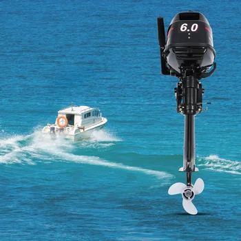 HANGKAI 2Stroke 6HP Outboard Motor Fishing Boat Engine Water Cooling CDI System