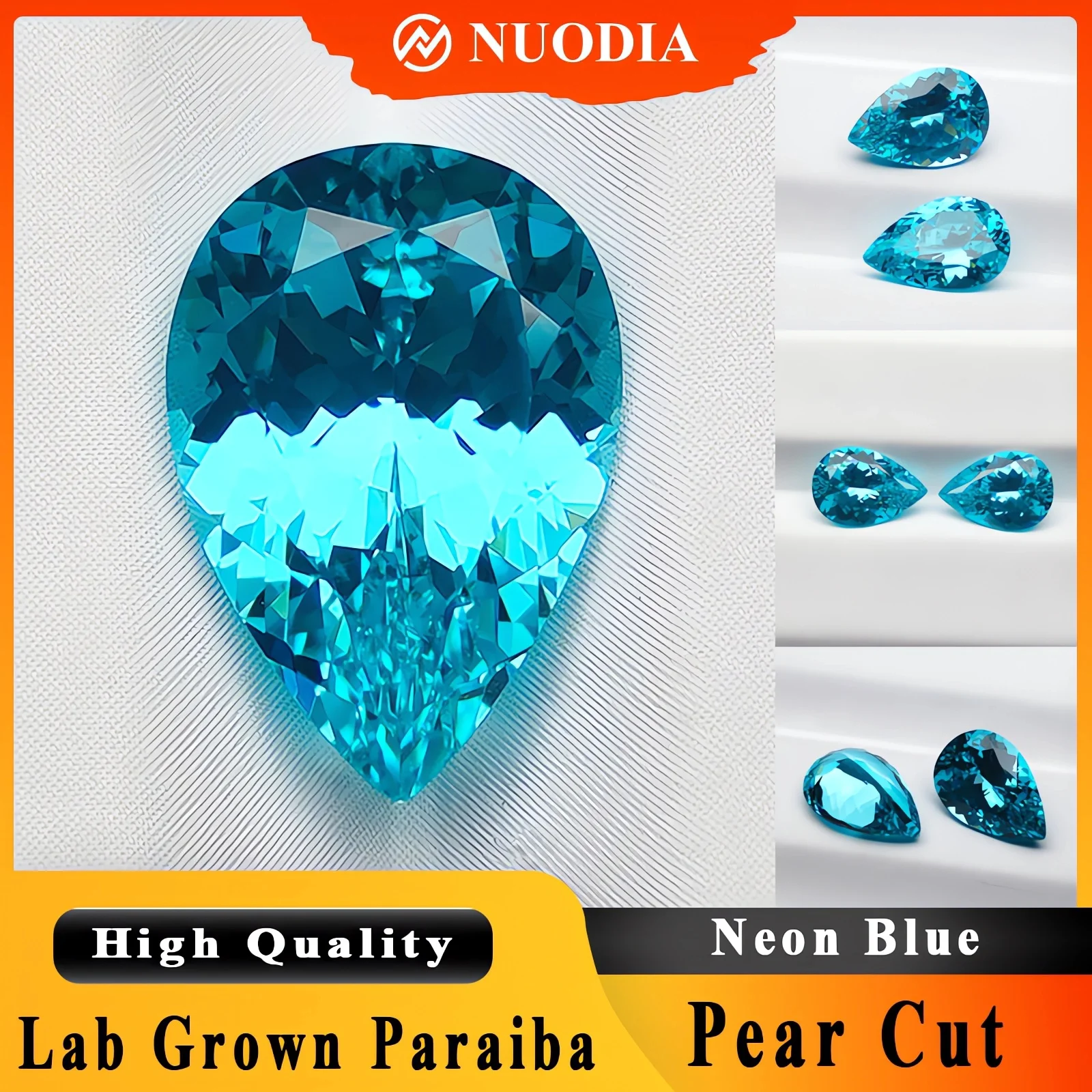 Lab Grown Paraiba Gemstone Neon Blue Pear Cut Advanced Jewelry Making Inlay Ring Necklace Bracelet Selectable AGL Certificate
Lab Grown Paraiba Gemstone Neon Blue Pear Cut Advanced Jewelry Making Inlay Ring Necklace Bracelet Selectable AGL Certificate