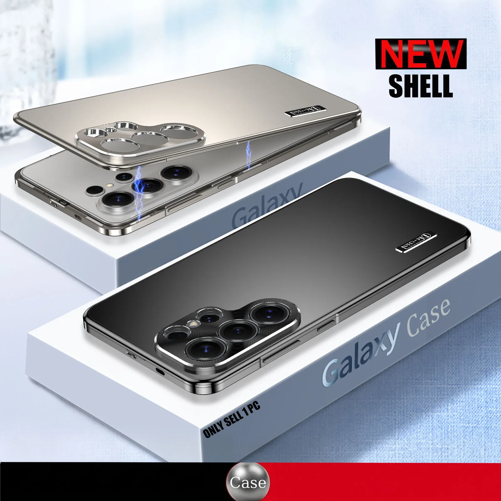 Ultra-Thin Metal Aluminum Frame Phone Case for Samsung Galaxy S26 S24 S25 Ultra, Anti-Drop PC Back Cover.
Ultra-Thin Metal Aluminum Frame Phone Case for Samsung Galaxy S26 S24 S25 Ultra, Anti-Drop PC Back Cover.