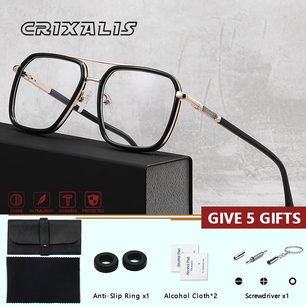 CRIXALIS, новые поступления, женские квадратные очки для чтения по рецепту, высококачественные металлические фотохромные оптические очки для близорукости
CRIXALIS, новые поступления, женские квадратные очки для чтения по рецепту, высококачественные металлические фотохромные оптические очки для близорукости