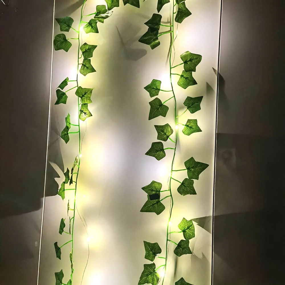 2M Artificial Plants Liana LED Leaf Garland Silk Rattan Leaf Vine Hanging For Home Living Room Decoration Accessories Creeper
2M Artificial Plants Liana LED Leaf Garland Silk Rattan Leaf Vine Hanging For Home Living Room Decoration Accessories Creeper