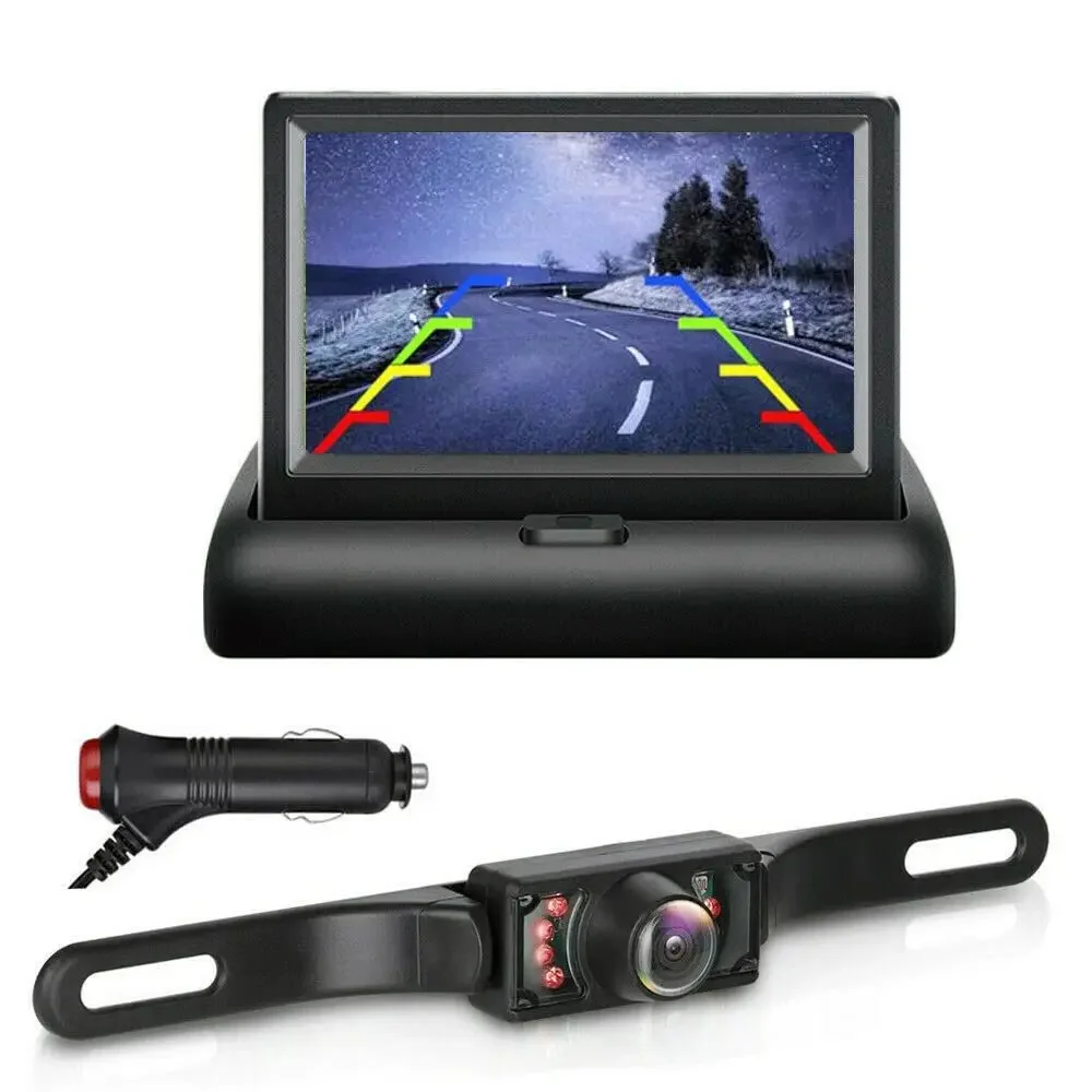 Bileeko 4.3'' Car Rear View Monitor Reverse Backup Camera Parking System Night Vision for Car/Truck/Pickup/Mini RV
Bileeko 4.3'' Car Rear View Monitor Reverse Backup Camera Parking System Night Vision for Car/Truck/Pickup/Mini RV