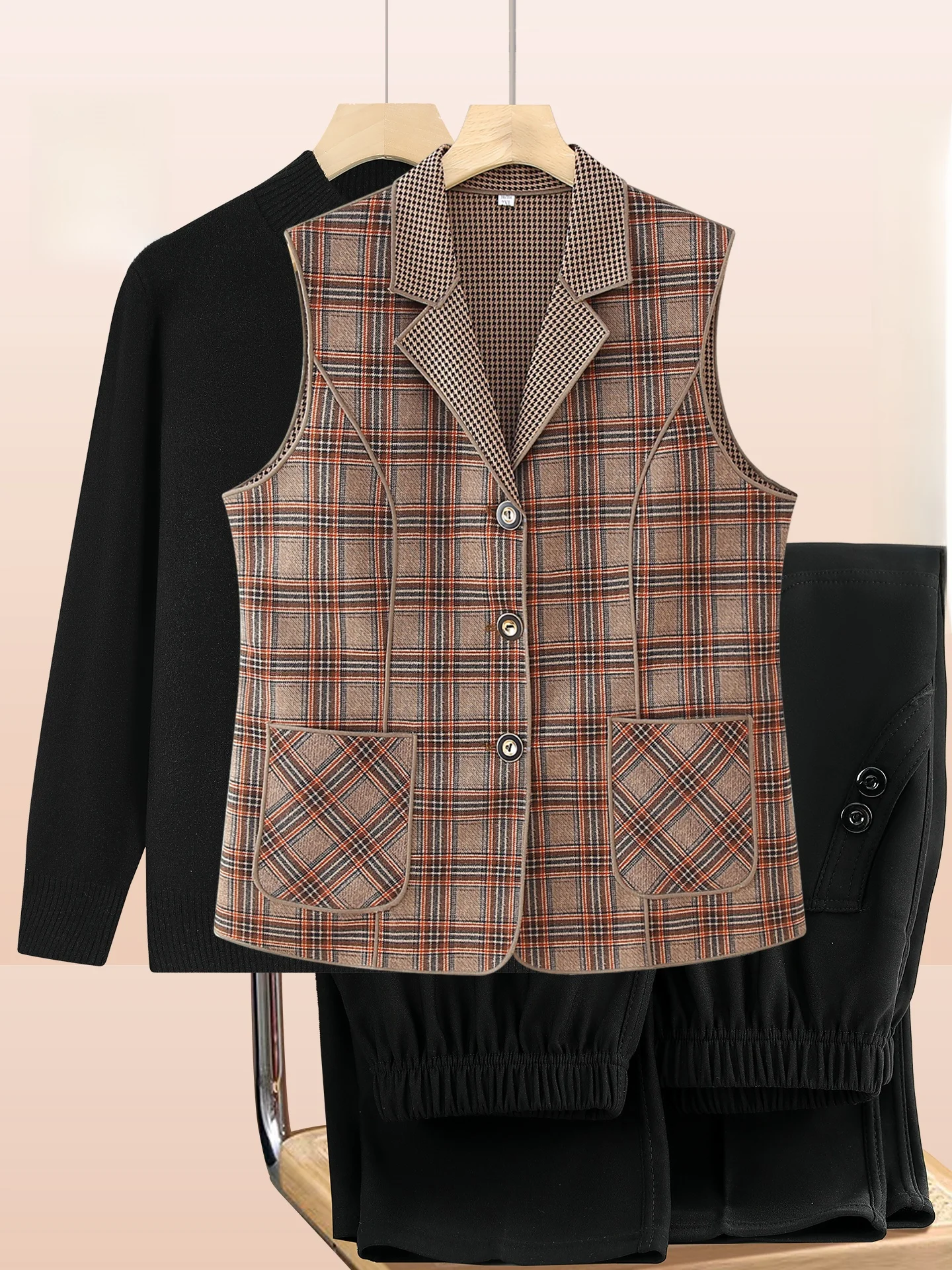 Легкий осенний жилет-безрукавка для женщин, свободный крой, длинные брюки, V-образный вырез, застежка на одну пуговицу
Легкий осенний жилет-безрукавка для женщин, свободный крой, длинные брюки, V-образный вырез, застежка на одну пуговицу