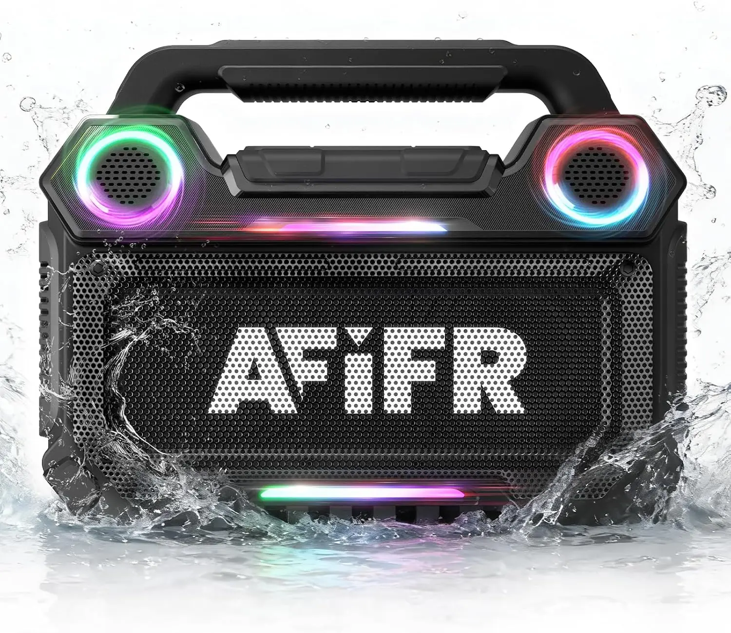 160W Rugged Bluetooth Speaker, IP67 Waterproof, 24H Playtime, RGB Lights, TWS Pairing
160W Rugged Bluetooth Speaker, IP67 Waterproof, 24H Playtime, RGB Lights, TWS Pairing