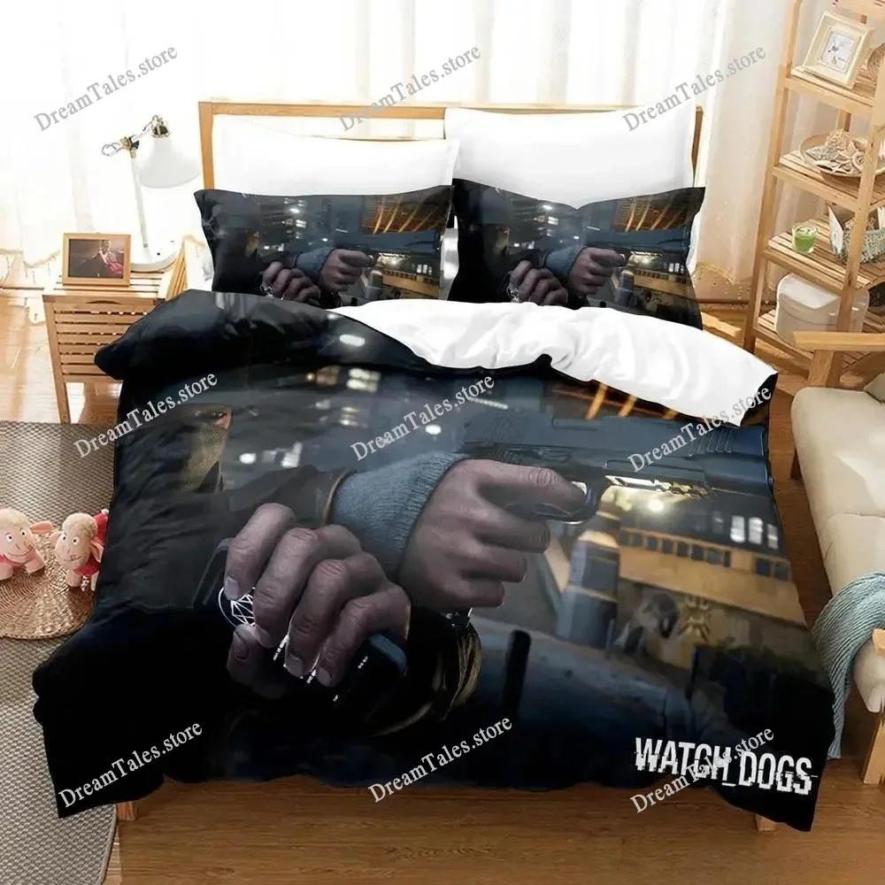 Watch Dogs Bedding Set Single Twin Full Queen King Size Bed Set Adult Kid Bedroom Duvet Cover Sets 3D Print Game Luxury Gift369
Watch Dogs Bedding Set Single Twin Full Queen King Size Bed Set Adult Kid Bedroom Duvet Cover Sets 3D Print Game Luxury Gift369