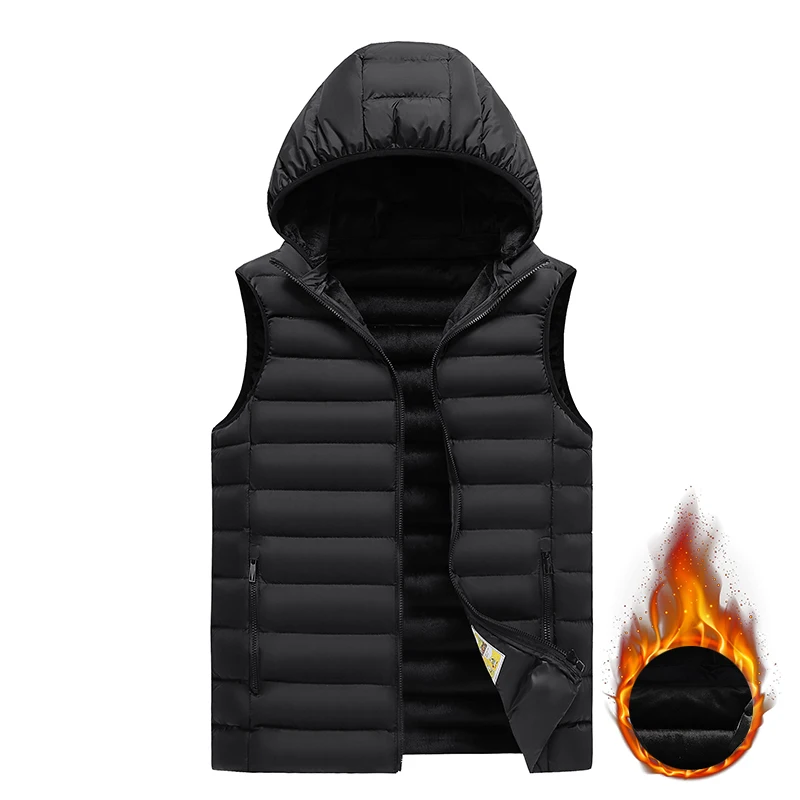 Men's Vest Jacket Winter Waterproof Warm Sleeveless Men Jacket Fashion Hooded Casual Vest Men Autumn Thicken Waistcoat
Men's Vest Jacket Winter Waterproof Warm Sleeveless Men Jacket Fashion Hooded Casual Vest Men Autumn Thicken Waistcoat