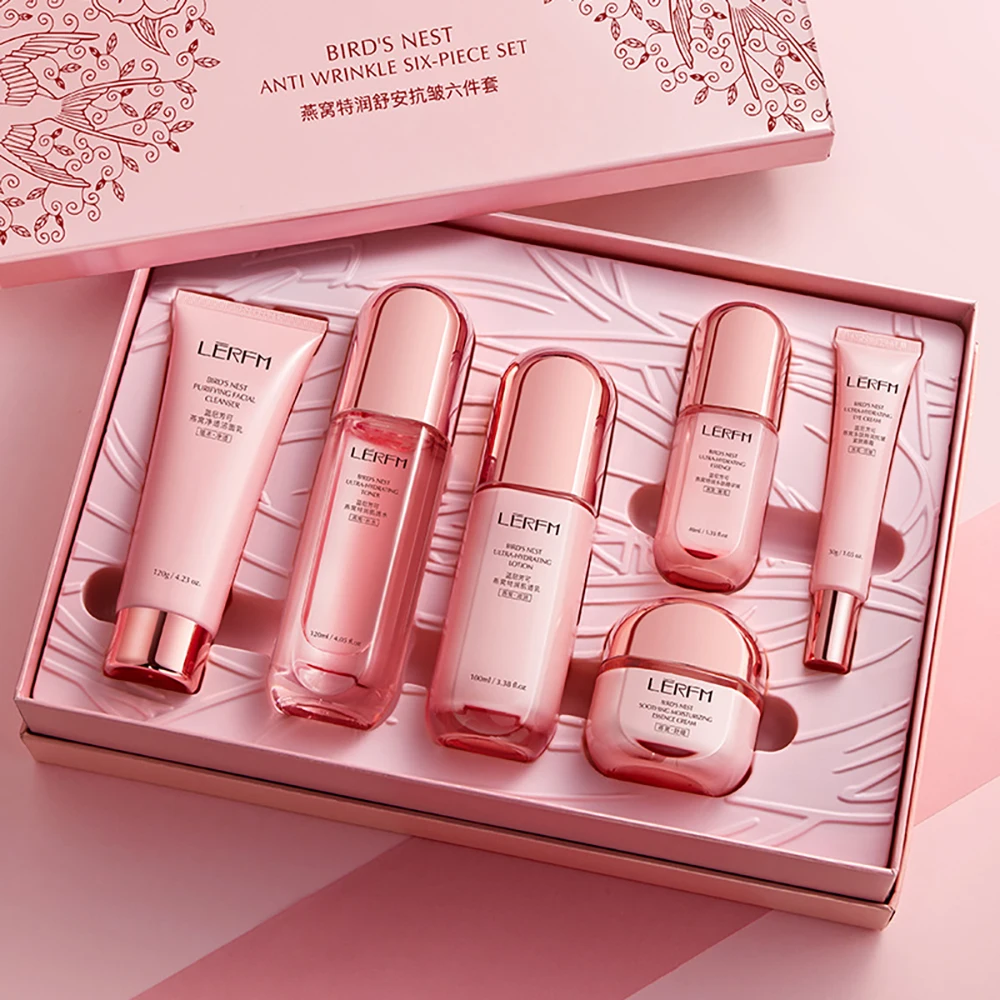 Facial Cleanser Toner Eye Cream Reduce Wrinkles Essence Brighten Lotion Increase Skin Elasticity Moisturizing Face Cream Skincar
Facial Cleanser Toner Eye Cream Reduce Wrinkles Essence Brighten Lotion Increase Skin Elasticity Moisturizing Face Cream Skincar